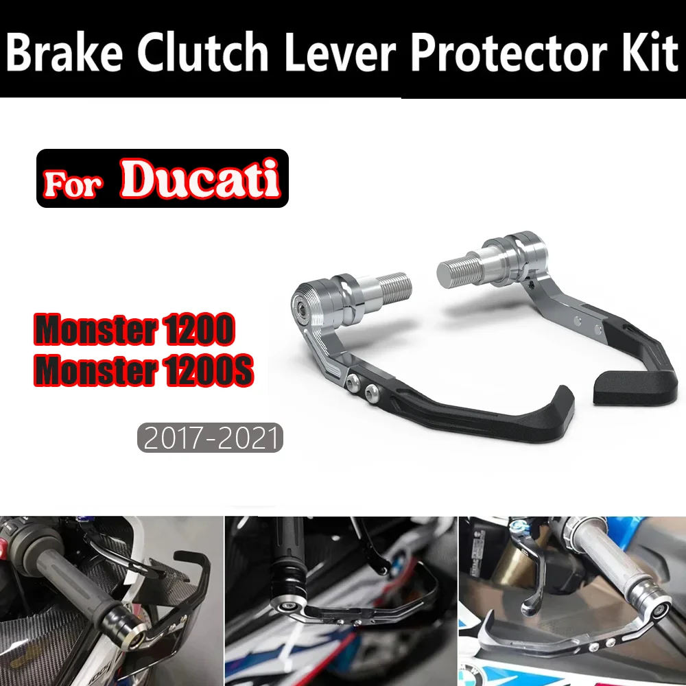 

For Ducati Monster 1200 / Monster 1200S Brake and Clutch Lever Protector Kit Motorcycle Handlebar Brake Clutch Lever Protective
