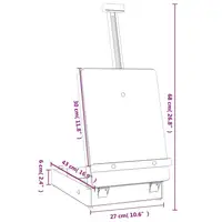 27X43X68 cm Foldable Table Easel Made of Solid Pine Wood, Lightweight and Portable Design, Quick Setup and Tear down - Ideal for Painting Classes and Creative Work on the Go 3
