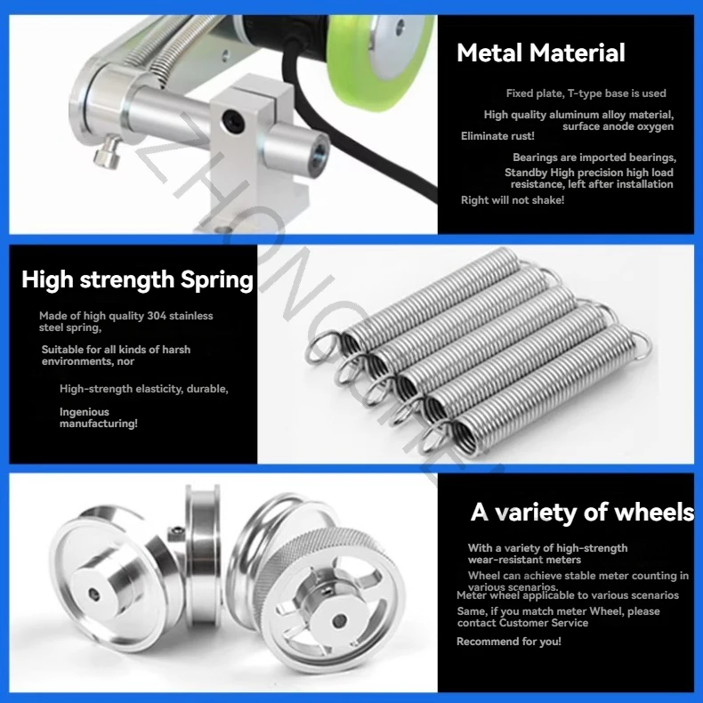 New Meter Counter Installation Spring Bracket Roller High-precision Meter Counte