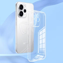 Premium Transparent TPU Phone Case - Luxurious Thin Soft Silicone Back Cover for OPPO Reno15 (Clear)