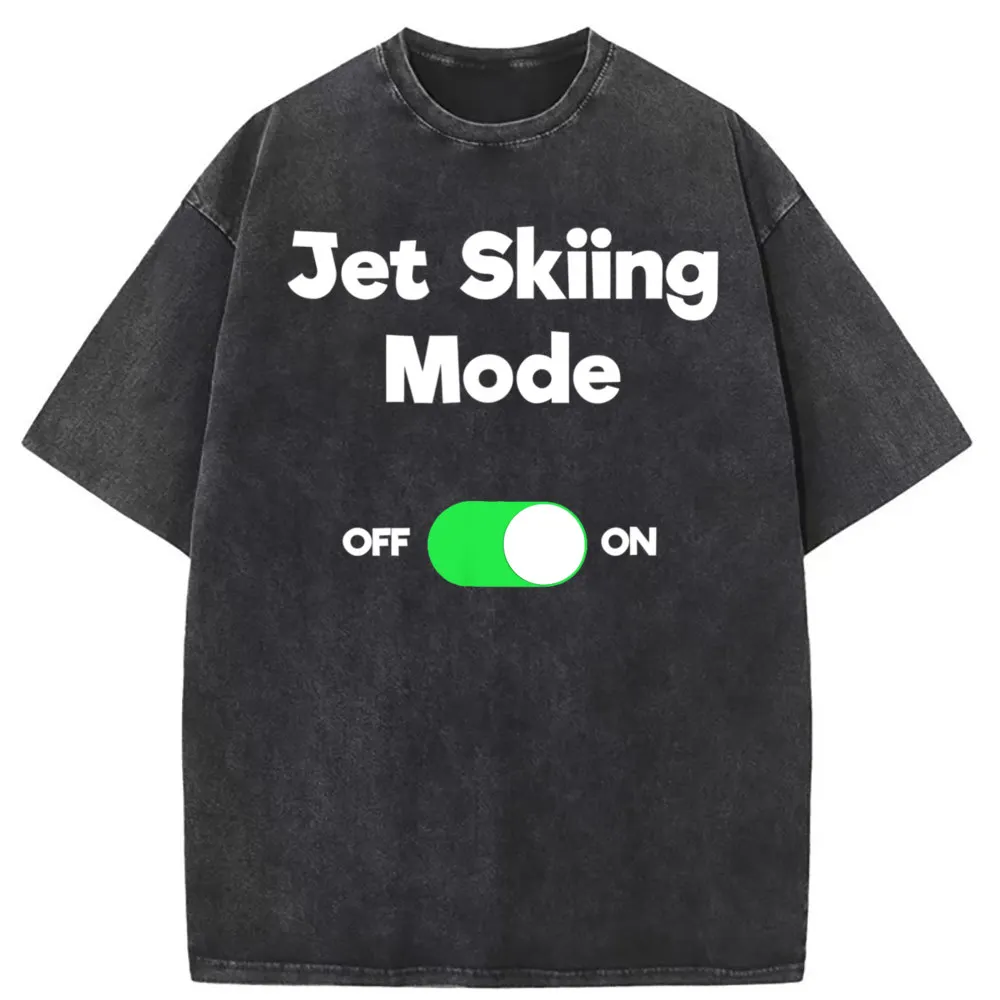 

Jet Skiing Funny T Shirt Mode Chinese Style 2023 New Fashion Long Sleeve Men Sweatshirts Summer Vintage Washed Tee Shirt