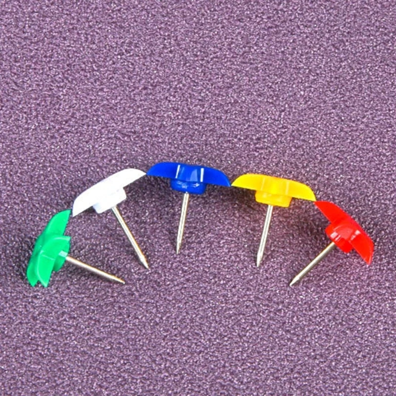 Pack of Colorful Drawing Push Pins Map Tacks Drawing Pins, Star Shape Pins Map Thumb Tacks Set K1KF