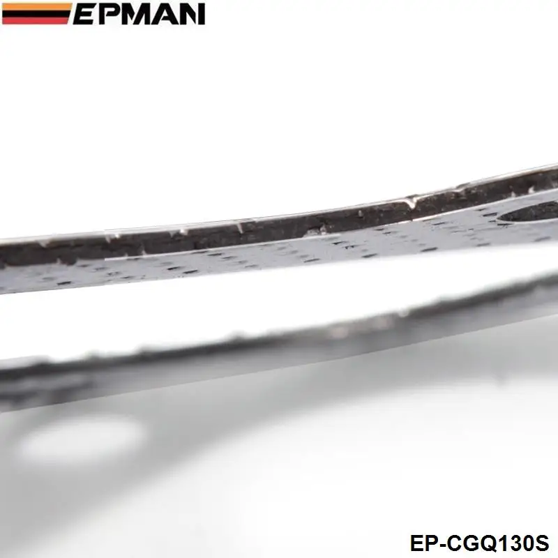 EPMAN 10PCS/LOT Aluminum Graphite Turbo To Downpipe Gasket For Mitsubishi EVO 1-3 / 4G63 EP-CGQ130S