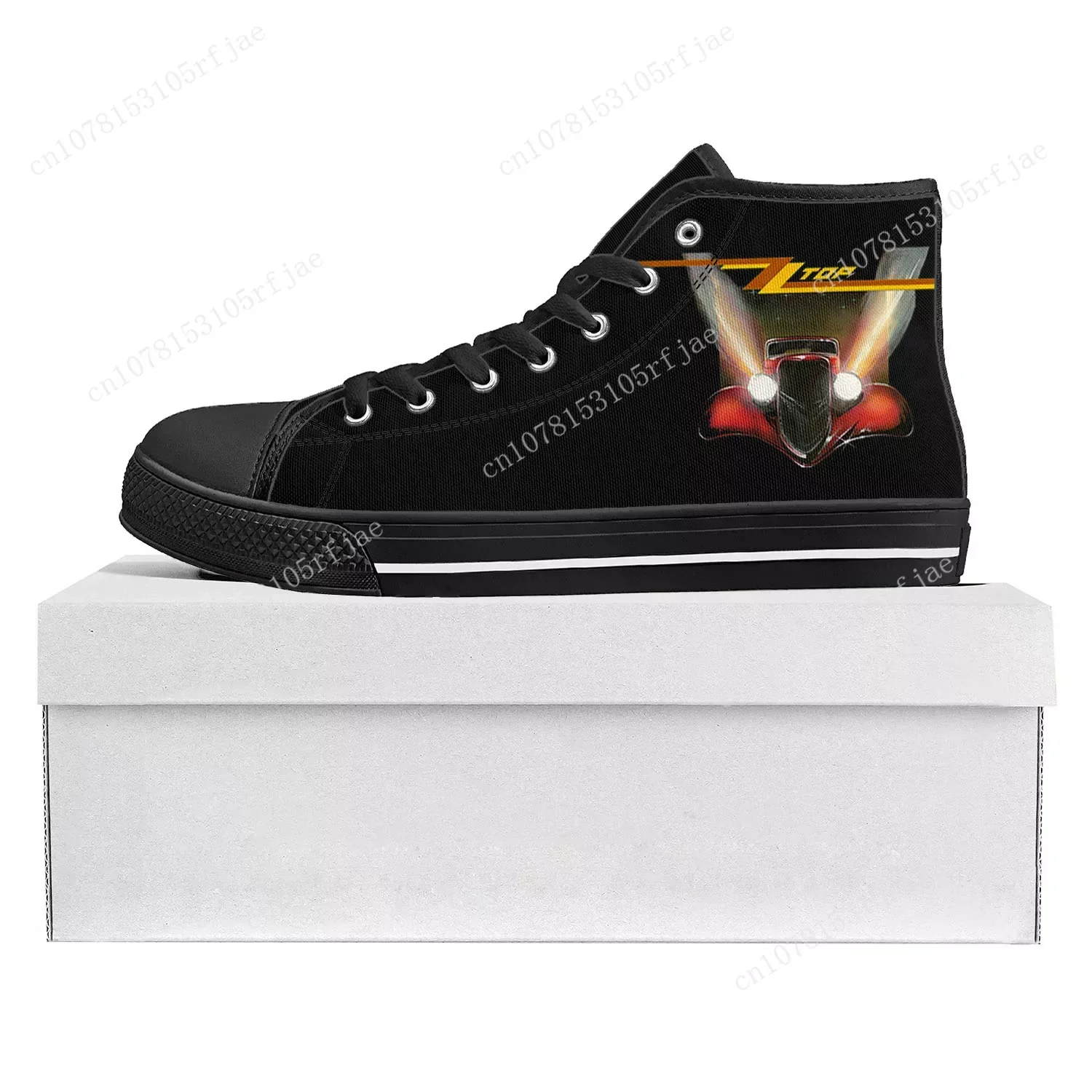 

ZZ Top Hard Rock Band Fashion Popular High Top High Quality Sneakers Mens Womens Teenager Canvas Sneaker Couple Shoe Custom Shoe