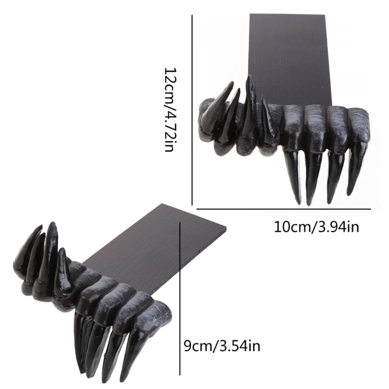 Creative Devils Hand Bookmarks Funny Devils Claw Resin Stationery