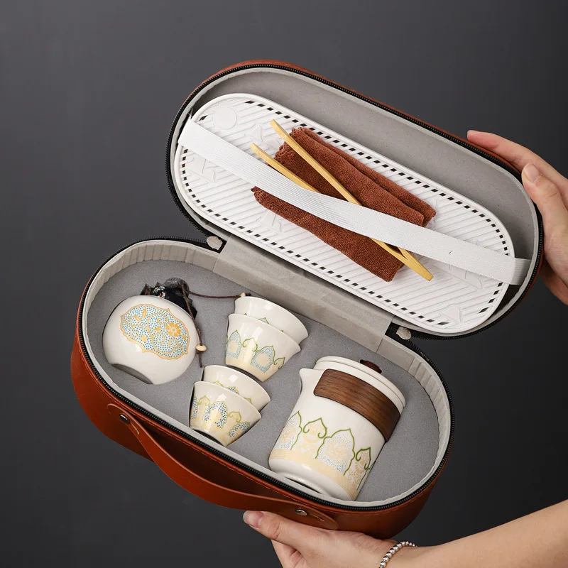 Lovely travel kit for tea, designed by Louis Vuitton as a