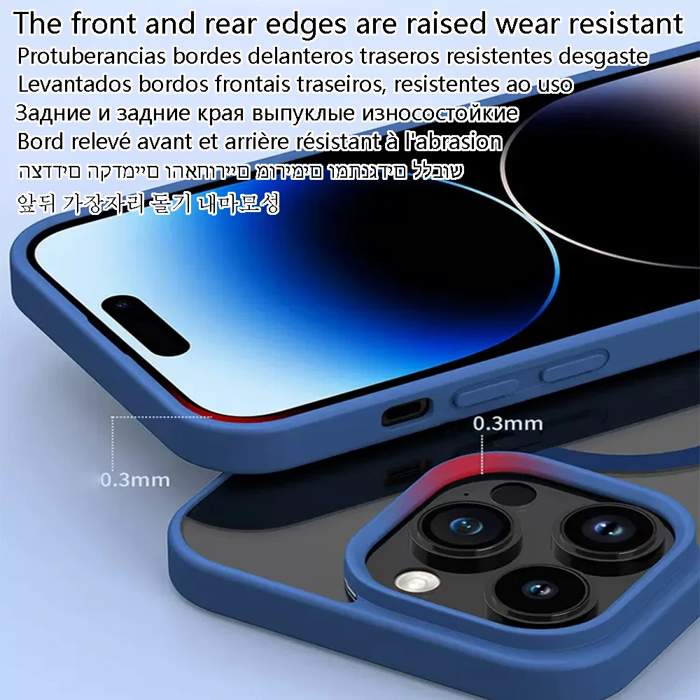 Magnetic Clear Protective Cover with Enhanced Wireless Charging Compatibility