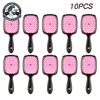 10/20Pcs Hollow Out Hair Comb Elastic Plastic Bristles Detangling Brush Lightweight Hair Styling Comb for Daily Hair Care