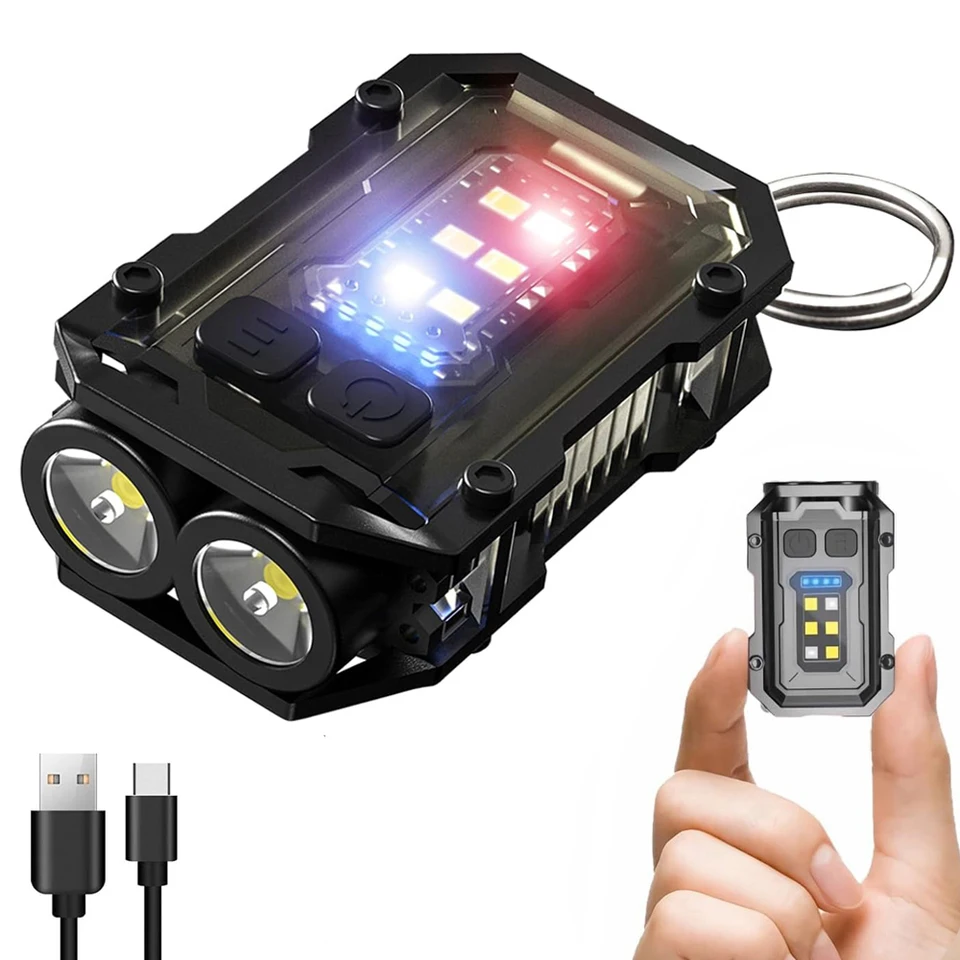 Lanterna Chaveiro MecArmy X4S - 130 Lúmens Mini Recarregável USB
