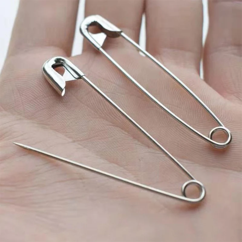 50pcs/Lot Stainless Steel Sewing Pins DIY Sewing Tools Accessory Needles Large Small Brooch