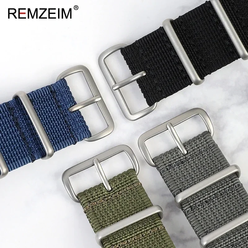 Premium Nylon Watch Strap in Brown, Green, and Black - Military-Inspired Casual Sport Bracelet Replacement