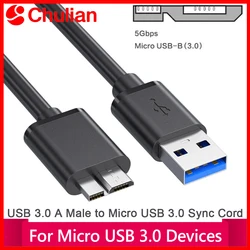 High - Speed USB 3.0 External Hard Drive Data Cable - 0.3m (USB 3.0)