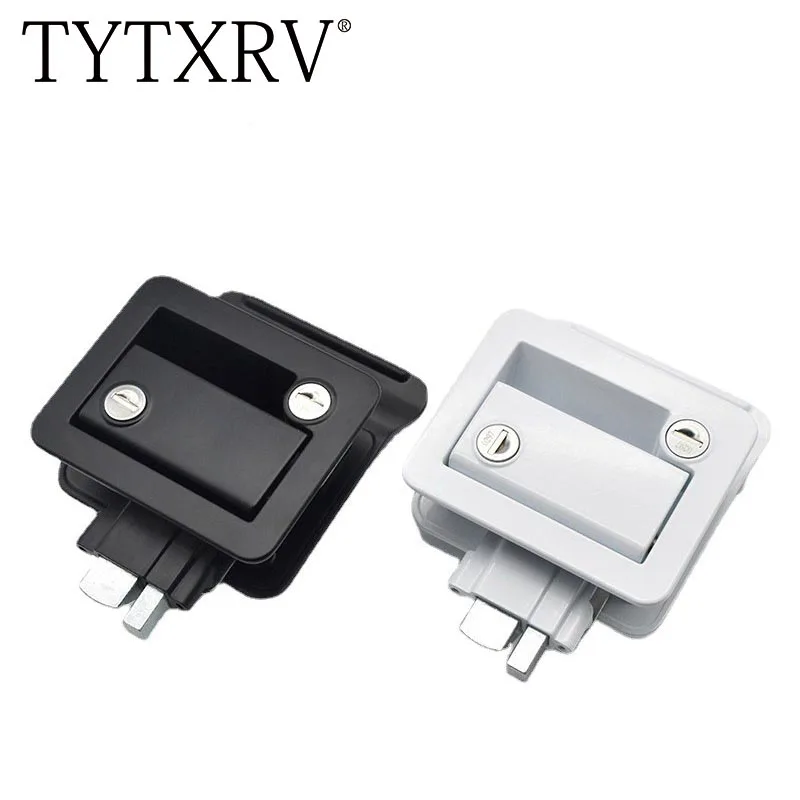 TYTXRV Camper Car Entry Door Lock Handle with Keys Security Kit Anti-theft Trailer Azusa alloy Internal and external door lock