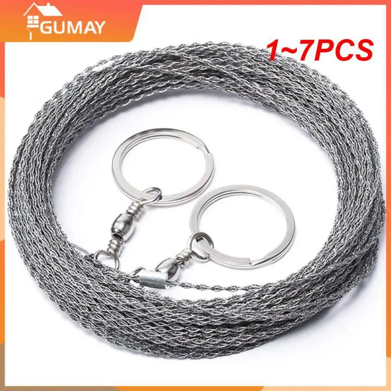 

1~7PCS Best Outdoor Hand-Drawn Rope Saw 304 Stainless Steel Wire Saw Camping Life-Saving Woodworking Super Fine Hand Saw Wire 5M