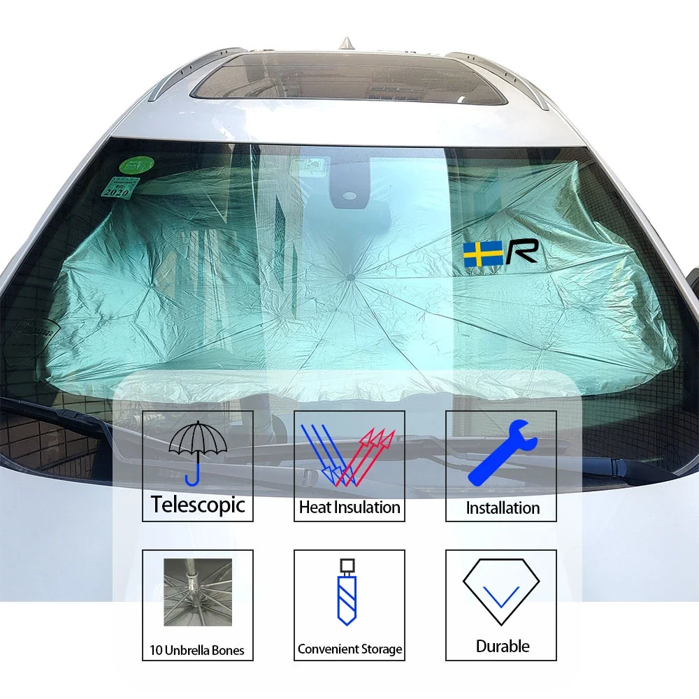 Car Sun Shade Protector Parasol For Volvo Rdesign XC30 XC40 740 850 S70 S60 S90 S80 C30 C70 V40 V50 V70 V90 XC70 XC60 XC90 S40
