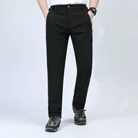 Men Autumn Winter Fleece Warm Casual Overalls Soft Comfortable Fabric Long Pants Outdoor Sport Stretch Breathable Trousers