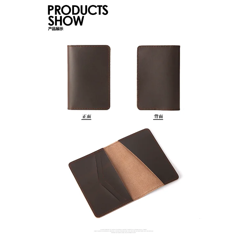 Thin passport bag cover leather man women travel passport holder credit card holder case wallet protector cover case wallet card holder passport holder