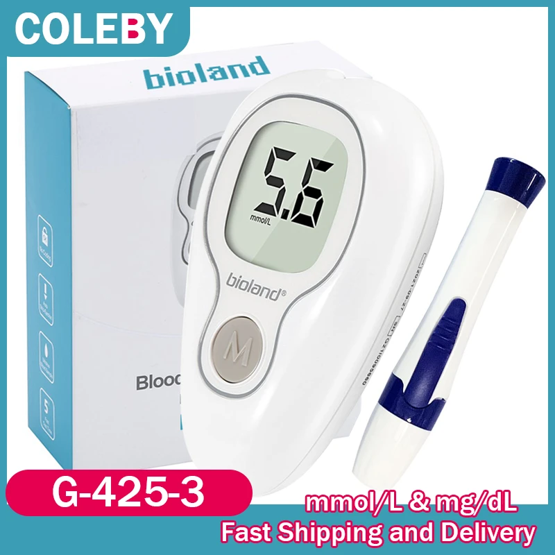 COLEBY Blood Glucose Meter Test Strips Needles Lancets Blood Sugar