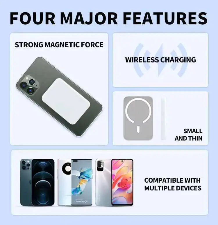 Xilecaly PD 20W Portable Original 1:1 For Magsafe Magnetic Power Bank Wireless Charger Spare Battery for iPhone 14 15 16 Series 6