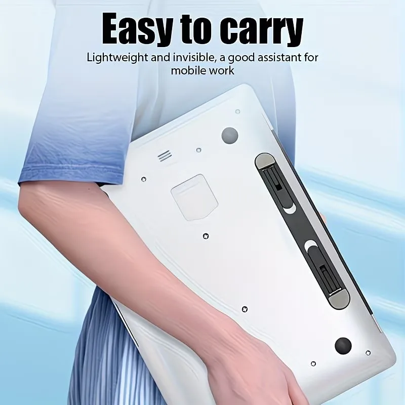 휴대용 노트북 스탠드 1개, 접이식 노트북 지지대, 조절 가능한 노트북 스탠드, 내구성이 뛰어난 PP 소재