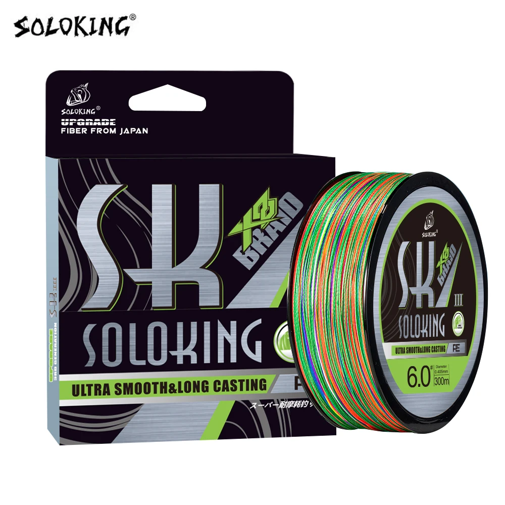 SOLOKING SK8 PE Fishing Line 150M/300M/500M Fishing Wire Super