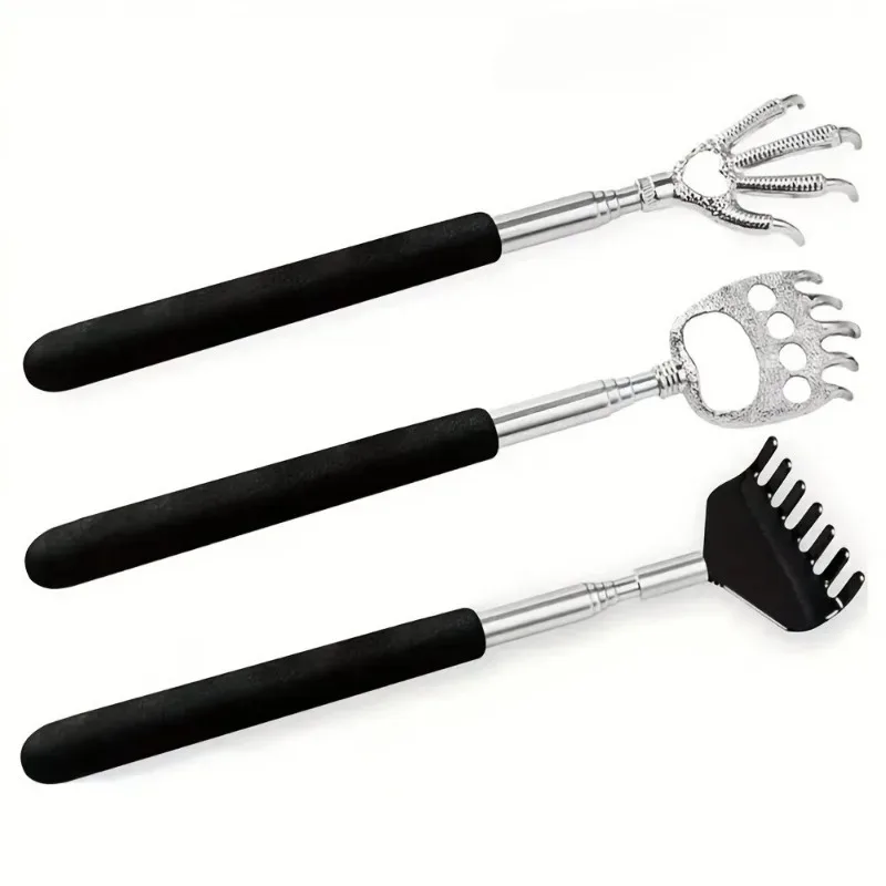Stainless Steel Telescopic Back Scratcher Retractable Massager Tool for Itch Relief Body Relaxation Self Massage Tool