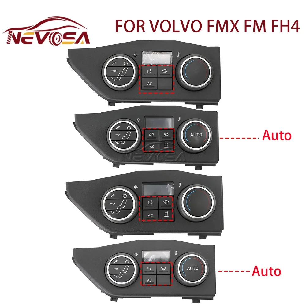 NEVOSA A/C For VOLVO Fmx FM FH4 Truck Cabin Radiator Switch Air-Conditioning Control Panel 22130711 22130720 22130723 22130726