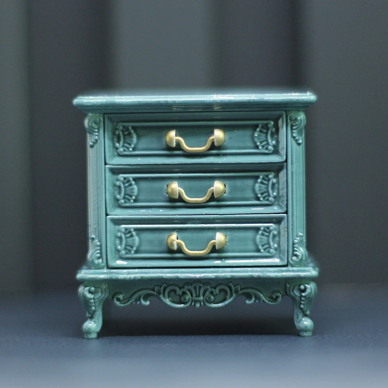 

1PC Dollhouse Miniature Simulation Bedroom Bedside Table Model DIY Accessories Doll House Decor