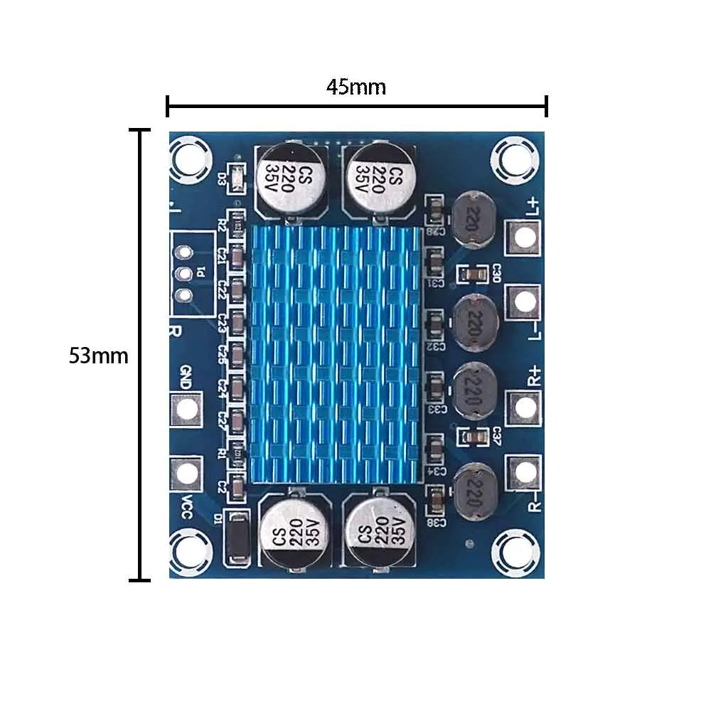 Audio Power Amplifier Board TPA3110 XH-A232 30W+30W 2.0 Channel Digital Stereo Audio Power Amplifier Board DC 8-26V 3A