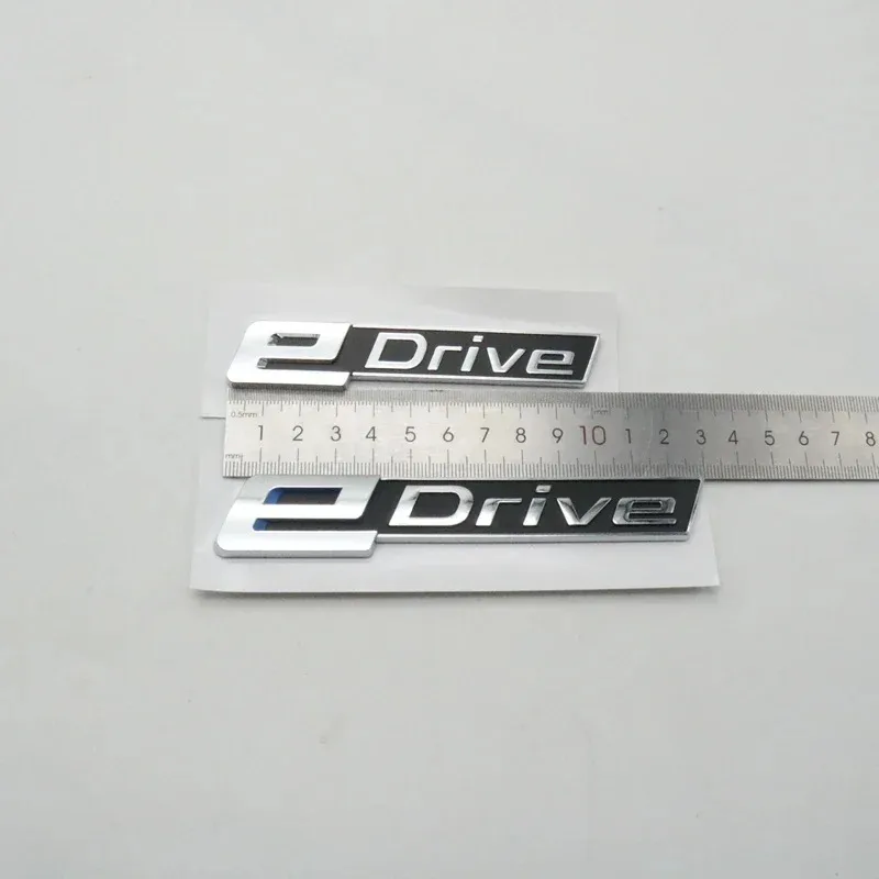 3D ABS eDrive 엠블럼 자동차 측면 펜더 스티커 (X1 X3 X5 X6 X7 i8 i3 e 후면 테일 레터 배지 트렁크 로고) 드라이브 액세서리