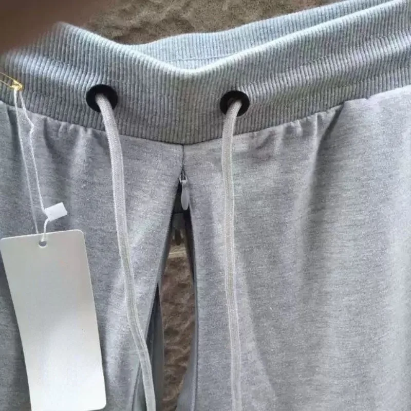 New Autumn Spring Men's Invisible Zipper Open Crotch Cotton Underpants Outdoor Sports Mens Plus Size Casual Shorts 4