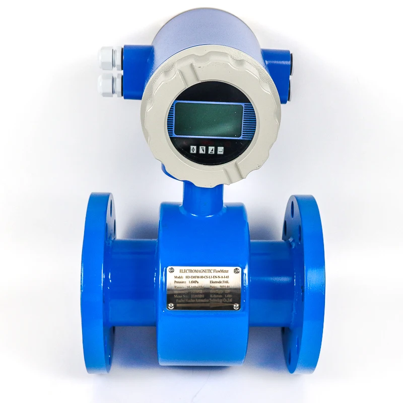 Electromagnetic Flow Meter Dn15 Dn300 1" Ce Flange Wastewater Sewage Strong Acid Alkali Flow Meters