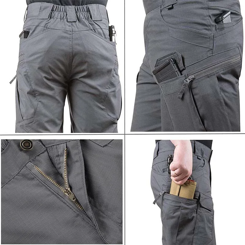 Male Tactical Short Military Waterproof Workwear Pants Shorts Outdoor Cycling Sports Shorts Summer Quick-Drying Leisure Shorts