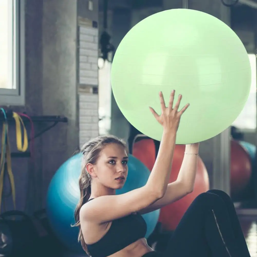 Yoga Stability Ball Fitness Balance Ball Anti-slip Yoga Set with Air Pump for Physical Therapy Fitness for Home Kids