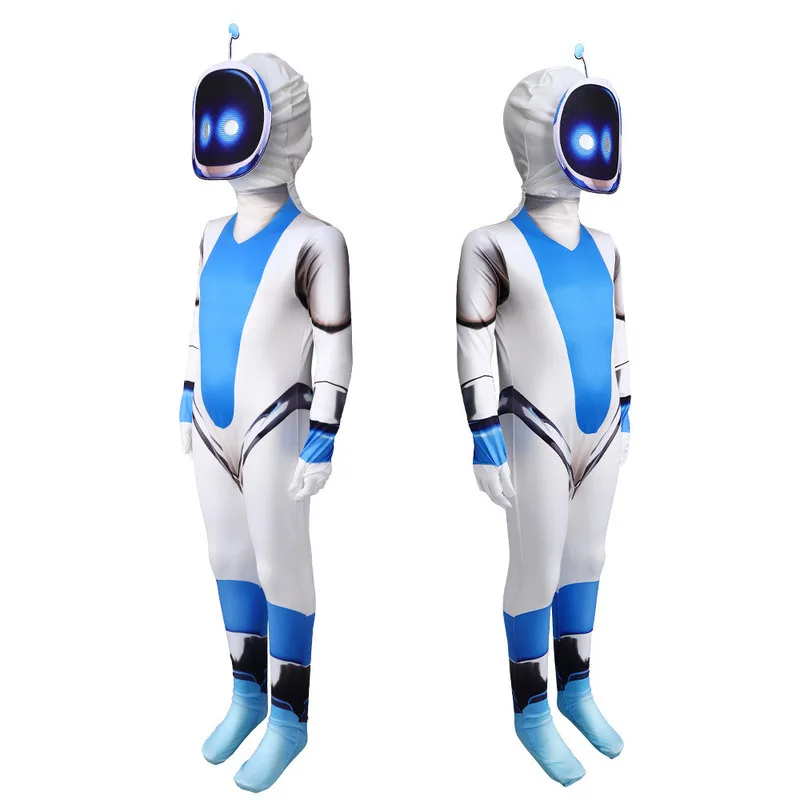 Astro Bot Robot Cosplay Costume Halloween Jumpsuit Performance  Astro Bot Bodysuit Cosplay  for kida adults Halloween   props 5