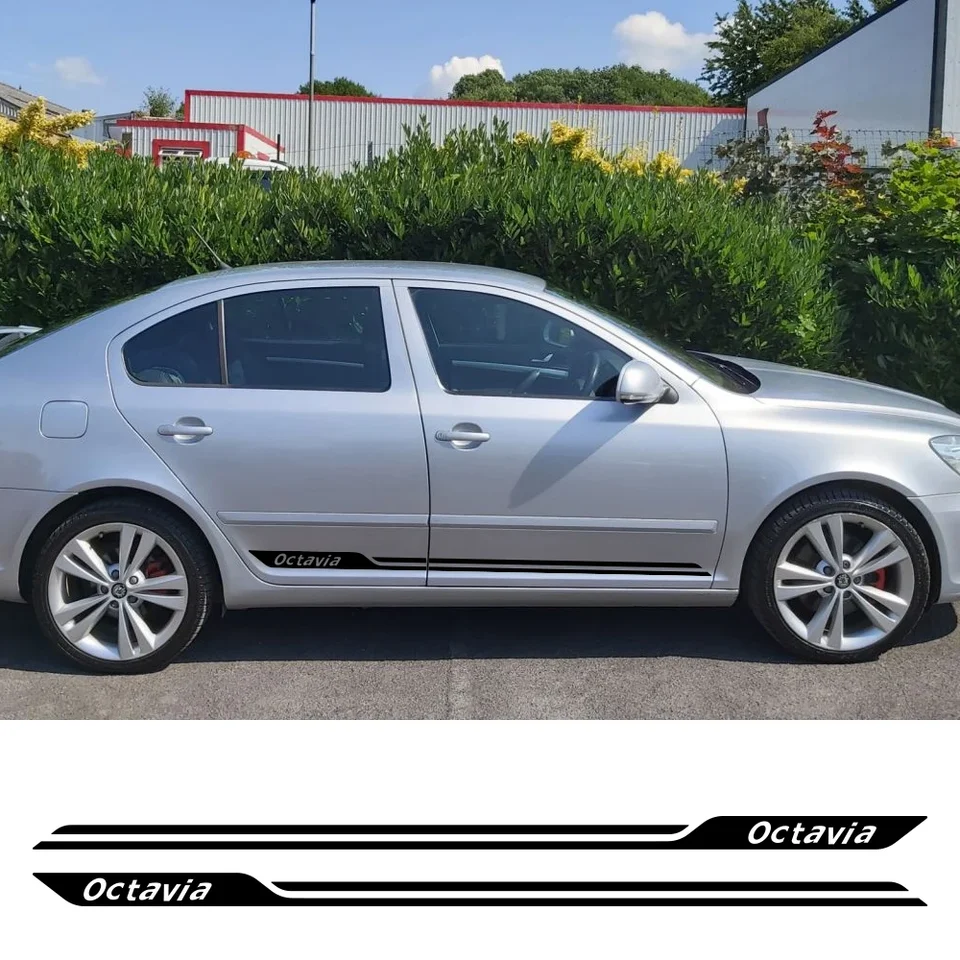 Skoda Rapid Spaceback EVO Side Stripe Sticker Decal Complete Set - N° 6262