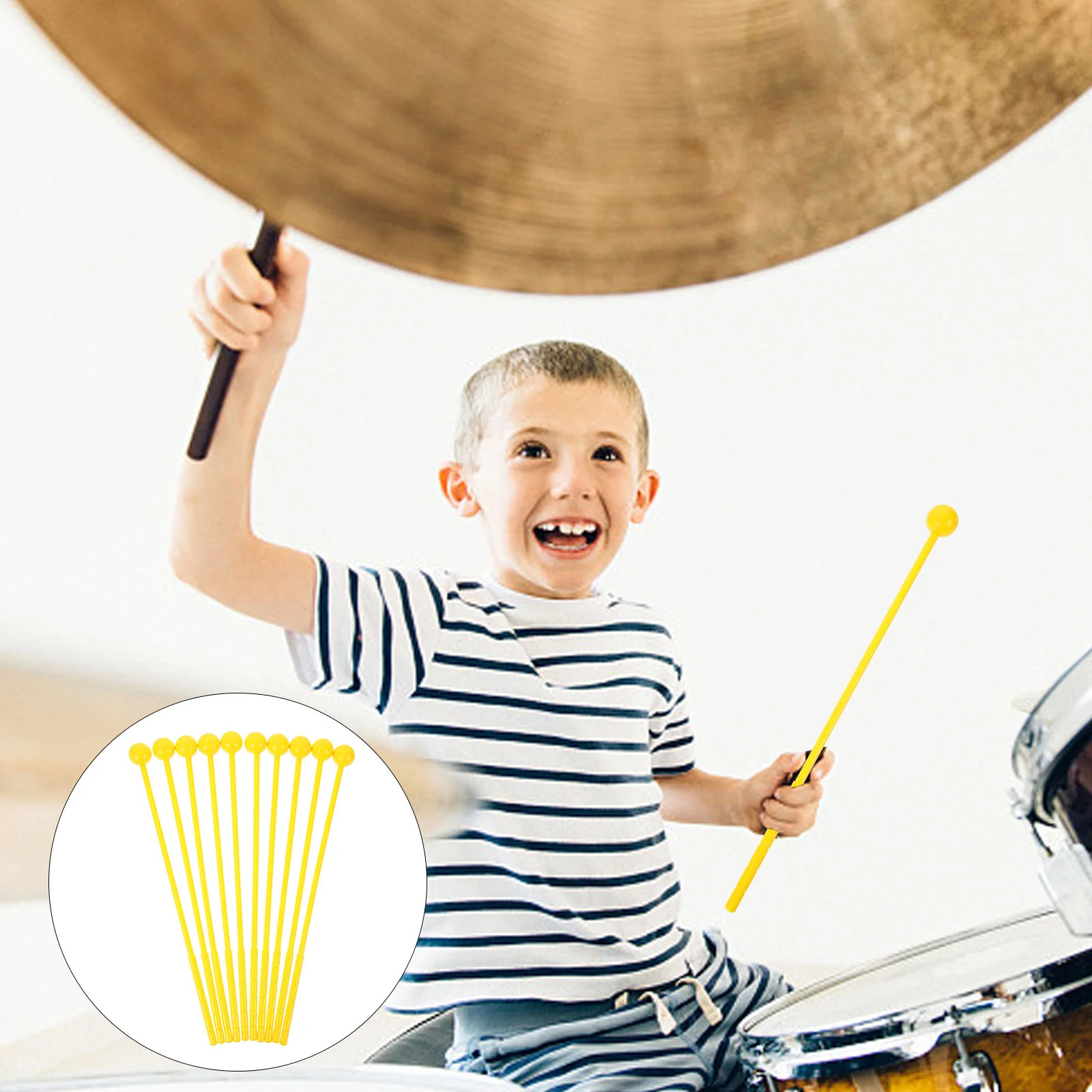 

10pcs Tongue Drum Drumstick Percussion Instrument Mallets Marimba Drumsticks Practice Mallets for Kids