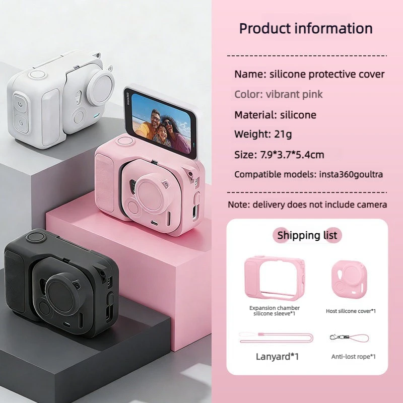 Shockproof Silicone Protective Case with Lens Protection Film