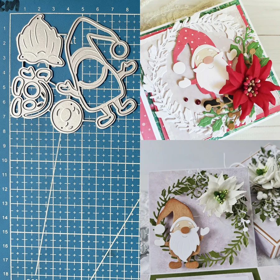 

Lucky Goddess Metal Cutting Dies Winter Gnome Diy Scrapbooking Photo Album Decorative Embossing Paper Card Crafts
