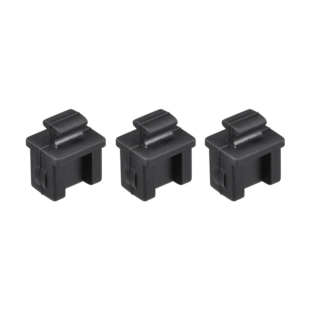 Uxcell 5pcs SFP Port Silicone Protectors bnc port protectors usb port protector Cap Port Cover Anti Dust Plug 14mmx12mmx17mm Black Silicone Anti-dust Stopper