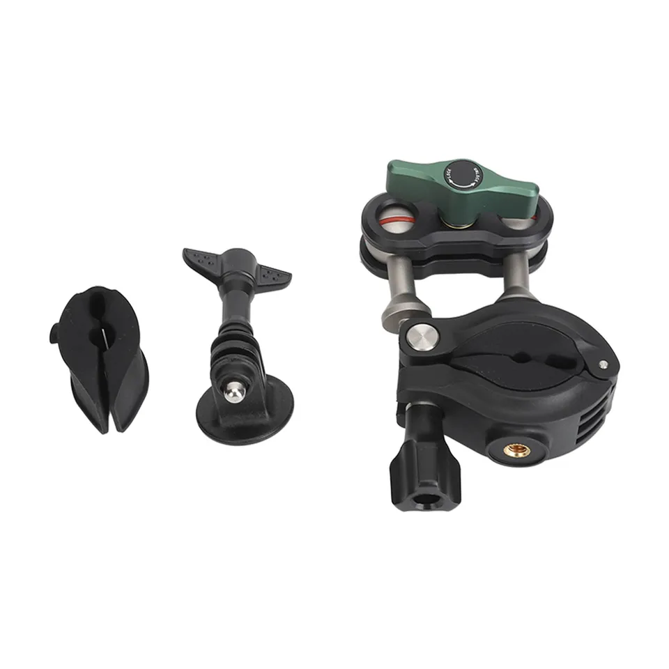 Supporto Per Fotocamera Da Bici/Moto - Regolabile 22-32 Mm, Rotazione 360&deg;, Per GoPro E Action Cam