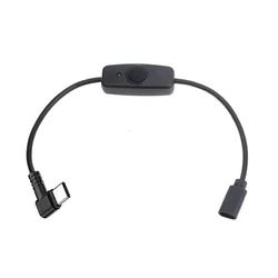 USB C Extension Cable with On/Off Switch for Power Supply to USB Devices (90 C - F - 35cm 1 - pcs)