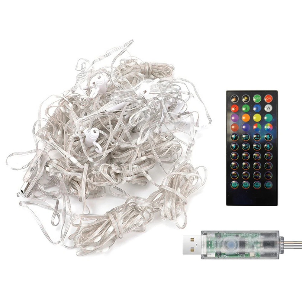 LED 문자열 조명 WS2812B sk6812 픽셀 RGBIC 스마트 LED 커튼 문자열 빛 블루투스 APP 크리스마스 요정 빛 DIY USB 5V