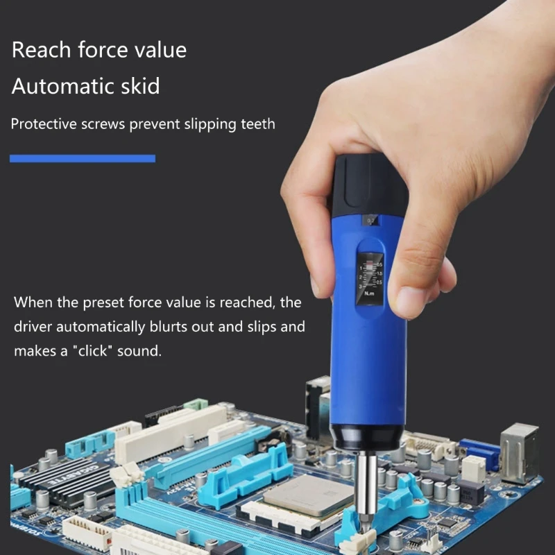 

Torque Screwdriver 0.1-0.6NM 0.2-1.2NM 0.5-3.0NM 1.0-6.0NM Torque Wrench for Accurate Tightening for Mechanical Repairs