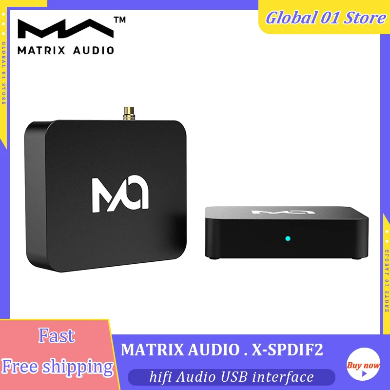 

MATRIX X-SPDIF 2 USB Interface XMOS XU208 32Bit 768kHz DSD512 Hifi Audio Digital Signal Conversion Interface AES IIS Output