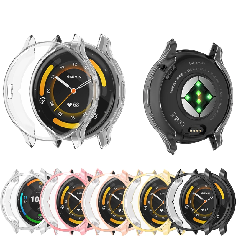 TPU Electroplated Case Cover Protective For Garmin Venu 3 45mm 3s 41mm Bumper Protector watch cover watch protective case watch case watch protective cover tpu protective case watch accessories