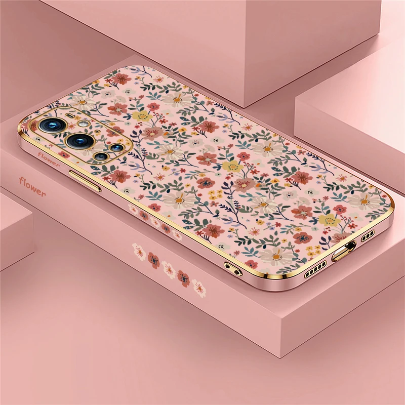 Luxury Soft Silicone Flower Pattern Back Cover Case