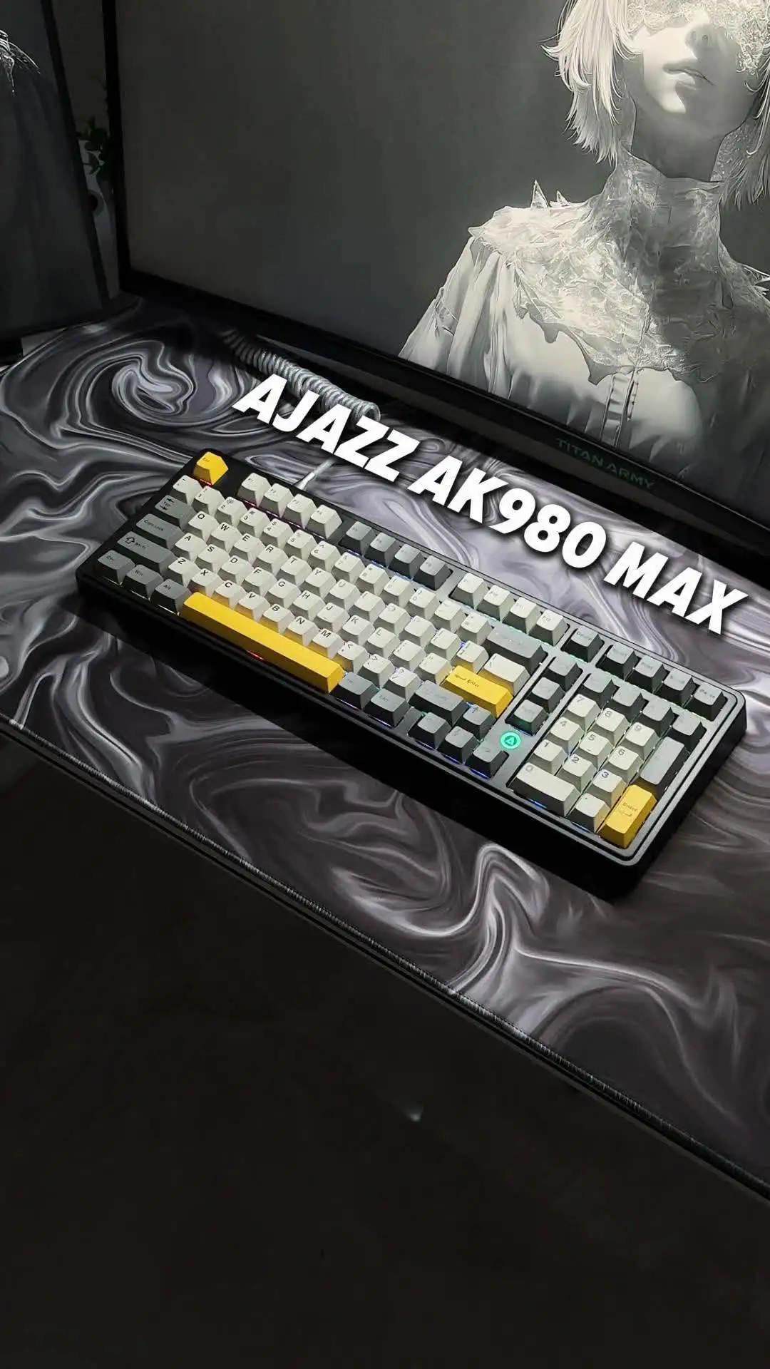 AJAZZ AK980 MAX Wired Magnetic Switch Keyboard 0.01mm 8K