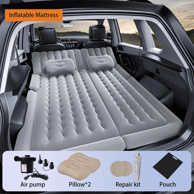 Car Air Inflatable Travel Mattress Bed For Back Seat Multi Functional Mattress Outdoor Camping Mat Automotive Accessories