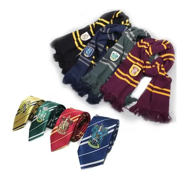 Potter Cosplay Scarf Warm Neckerchief Cosplay Accessories Long Scarves Halloween Christmas Gift Props For Kids Carvinal